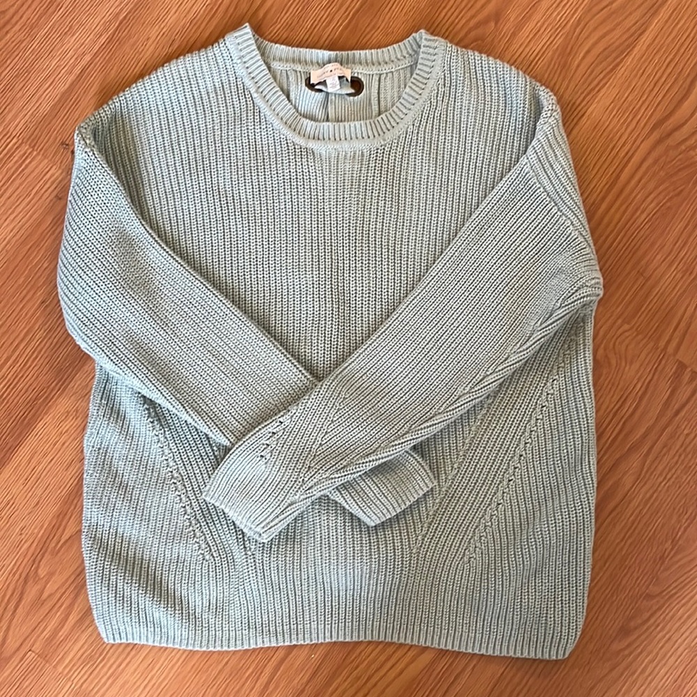 Lucky Brand Sweater Womens Sz Large with cross cross back